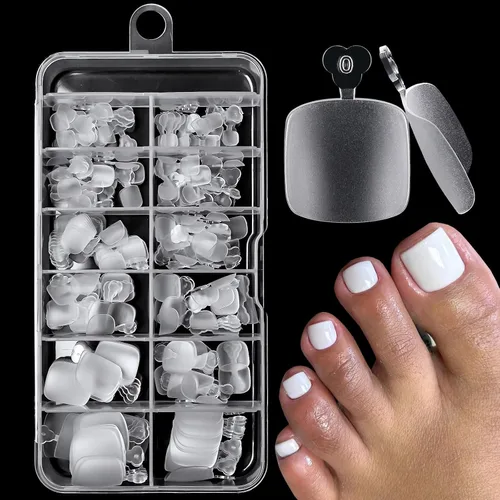 Miniatura 10 de 240 puntas de uñas de gel extra cortas, uñas postizas de almendra, uñas postizas transparentes, uñas cortas XS de almendra, puntas de uñas