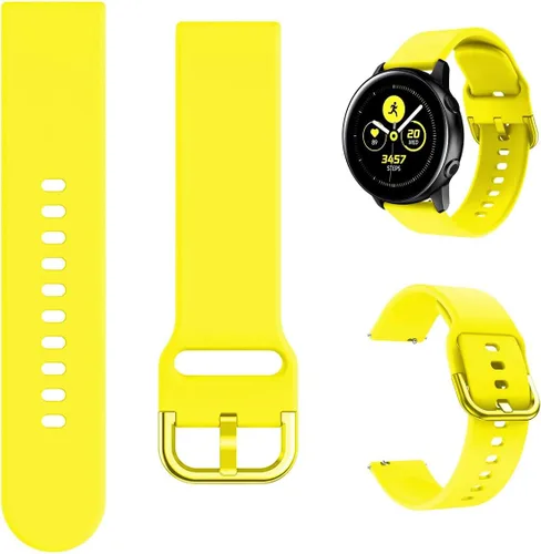 Minggo - Correa compatible con Samsung Galaxy Watch Active/Active2 de 1.57 /1.73 pulgadas; repuesto tipo silicón deportivo compatible con Galaxy