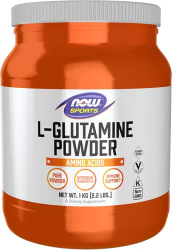 NOW Foods Sports Nutrition, L-glutamina en polvo puro, transportador de nitrógeno*, aminoácido, 35.3 onzas