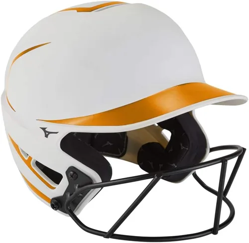 Miniatura 12 de Mizuno Casco de bateo de sóftbol F6 Fastpitch para adultos con máscara