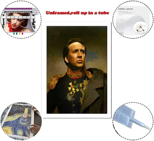 Miniatura 2 de MMIXIANG Nicolas - Póster de jaula decorativa, lienzo para pared, para sala de estar, dormitorio, 08 x 12 pulgadas