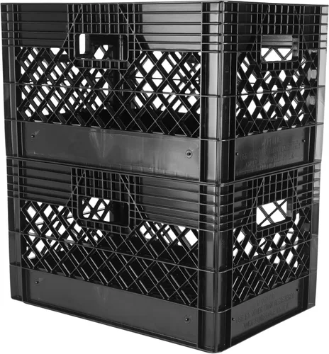 Miniatura 4 de Hudson Exchange - Contenedor de almacenamiento de malla de grado comercial con mango de caja de leche de 19 x 13 x 11 pulgadas