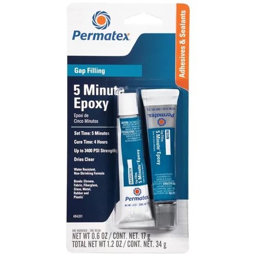 Miniatura 7 de Permatex 84101 PermaPoxy 5 Minute Epoxi de uso general, 0.84 oz.