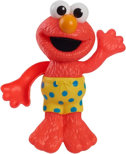 Sesame Street Elmo de 7 pulgadas para nadar y salpicar, juguete de baño y piscina con cuerda, juguetes para niños a partir de 2 años de Just Play