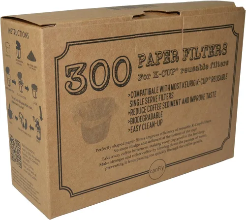 Miniatura 6 de Filtro de papel de café K-cup opcional para Ekobrew - Filtro de un solo uso, Blanco