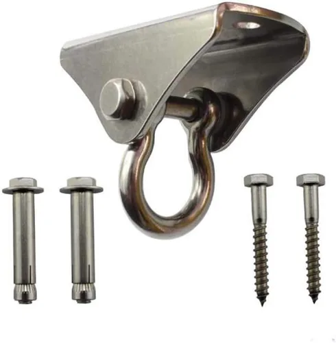 Ganchos de columpio de acero inoxidable de capacidad de 1000 libras, ganchos de columpio resistentes para techo de hormigón de madera para columpios