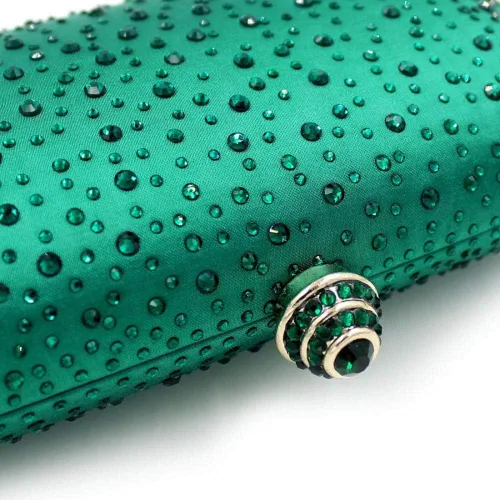 Miniatura 4 de Vistatroy Bolso de noche para mujer, con diamantes de imitación brillantes para boda, fiesta de noche, bolso de mano con cadena, bolso cruzado