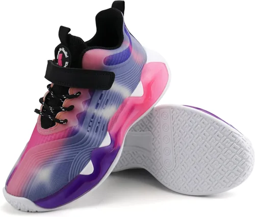 Miniatura 6 de brooman Zapatos de baloncesto para niños, tenis de caña baja para niñas, zapatos deportivos para la escuela