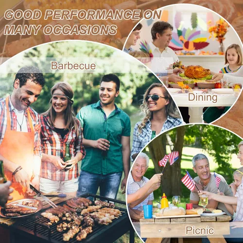 Miniatura 6 de 2 tenedores de carne de acero inoxidable con mango de madera para cocinar, barbacoa, parrilla, herramienta de carne para cocina, barbacoa, servir