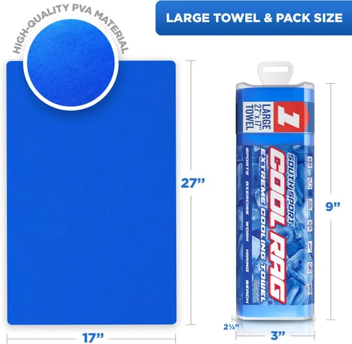 Miniatura 7 de Cool Cool RAG - Toalla de enfriamiento extremo para aliviar el calor, toalla de enfriamiento de PVA para entrenamiento, gimnasio, correr