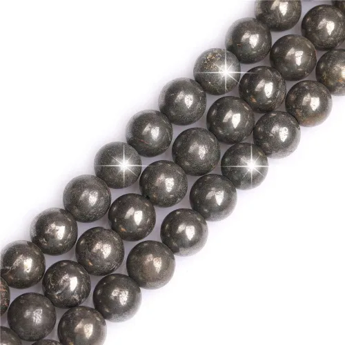 Miniatura 47 de GEM-Inside - Cuentas redondas de ágata de ónix azul claro natural de 0.394 pulgadas (0.394 in) con agujero grande para hacer joyas, suministros