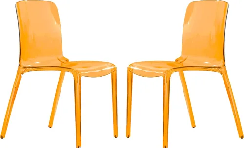 Miniatura 17 de LeisureMod Silla de comedor moderna de mediados de siglo, silla de acrílico para cocina, comedor y decoración contemporánea del hogar