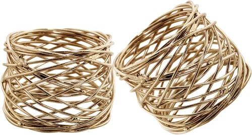 Miniatura 4 de Servilleteros de hierro de metal duraderos para decoración de mesa, elegante accesorio de ajuste de mesa de metal, servilletero rústico para casa