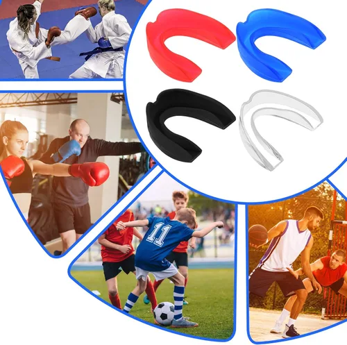 Miniatura 5 de 4 protectores bucales deportivos para adultos y jóvenes, boquilla, protección de dientes, para boxeo, artes marciales y todos los deportes