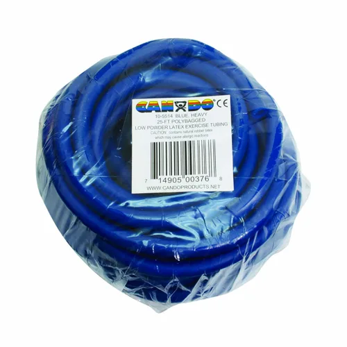 Miniatura 28 de CanDo – Tubos de libre ejercicio de látex, Rollo de 25 pies, Plateado , 1