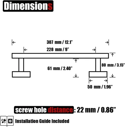 Miniatura 2 de JQK Barra de Toallas de Baño, Oro Cepillado de 12 Pulgadas de Acero Inoxidable 304 Grueso de 0.8mm, Soporte de Toallas Montado en la Pared, Longitud