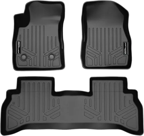 SMARTLINER Juego de tapetes de piso de ajuste personalizado de 2 filas compatibles con Chevrolet Trailblazer 2021-2025