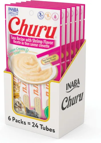 Miniatura 27 de INABA - Golosinas Churu para gatos, puré cremoso para gatos, sin cereales, que se puede lamer y exprimir / suplemento con vitamina E y taurina, 0.5