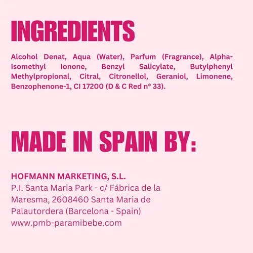 Miniatura 6 de PMB Para Mi Bebé Rosa Eau de Pink Spray 8.5 fl oz