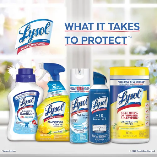 Miniatura 6 de Lysol Toallitas desinfectantes de doble acción, toallitas antibacterianas multisuperficie, para desinfectar y limpiar, aroma cítrico, 75