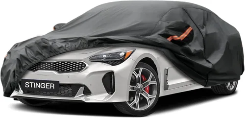 Miniatura 19 de Kayme Funda de automóvil de 6 capas para Audi A4 Sedan (2011-2023), impermeable para todo tipo de clima, cubierta exterior completa, protección