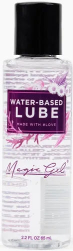 Magic Gel Lubricante personal a base de agua | Lubricante para hombres, mujeres y parejas | Transparente sin manchas | Sin sabor 2.2 onzas