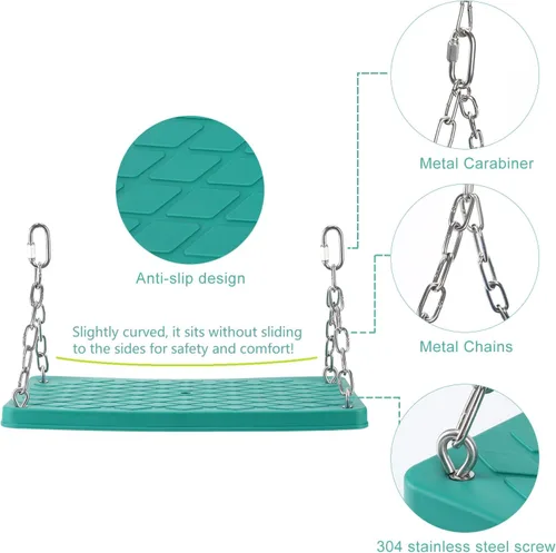 Miniatura 2 de Juego de columpio para árbol antideslizante, resistente, juego de columpios para niños, para interiores y exteriores, regalo de cumpleaños, patio