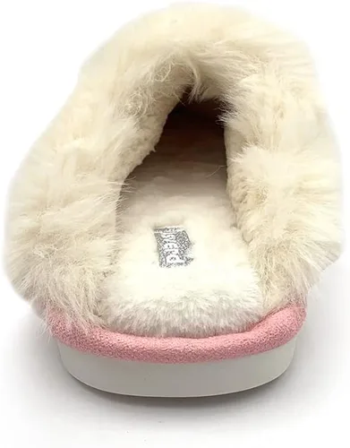 Miniatura 5 de Asverd - Pantuflas para mujer, con punta abierta, peludas, para el hogar