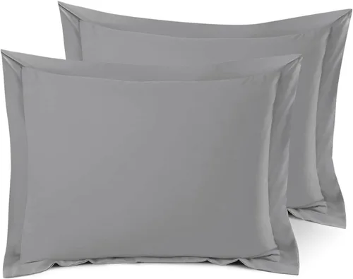Miniatura 20 de Nestl Juego de 2 fundas tipo sham de almohada suaves - Fundas de almohada de microfibra de doble cepillado - Fundas de almohada de cama premium