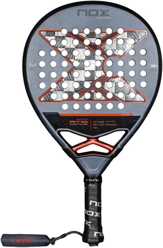 Pala de pádel AT10 Genius 18K Alum de Agustin Tapia 2025 | Pala de pádel Luxury Teardrop | Tecnología de asa EOS mejorada y tecnología de empuñadura