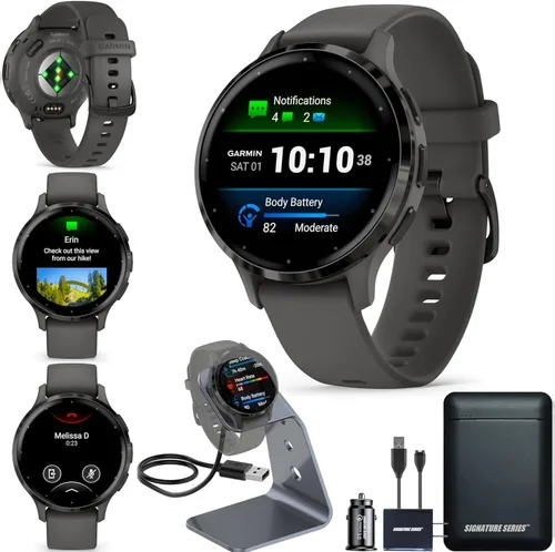 Miniatura 10 de Garmin Venu 3S Reloj inteligente GPS para correr con pantalla AMOLED, funciones avanzadas de salud y fitness, hasta 14 días de duración de batería