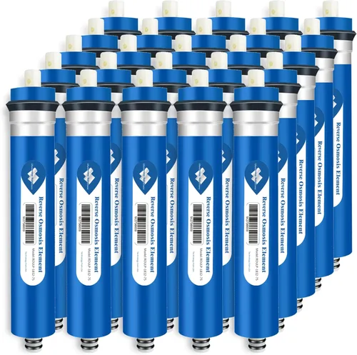 Miniatura 21 de Membrane Solutions Membrana de ósmosis inversa 75 GPD de 11.75 x 1.75 pulgadas, repuesto de filtro de agua de membrana RO para debajo del fregadero