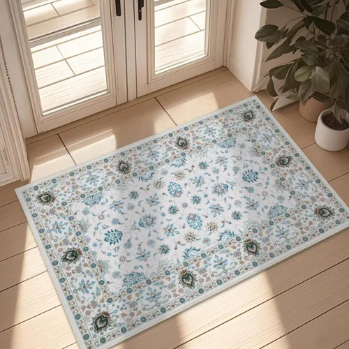 Miniatura 12 de WILLSUN Alfombras lavables de área, alfombras grandes antideslizantes de 5 x 7 pulgadas estilo bohemio para sala de estar, dormitorio, alfombra