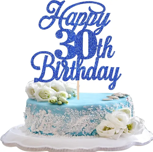 Miniatura 50 de Rsstarxi 1 paquete de decoración para tarta de cumpleaños 8 con purpurina negra de 8 años y fabulosos saludos a 8 años de edad, para celebrar el 8º