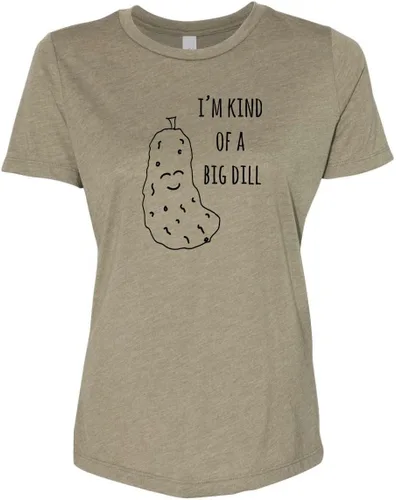 Miniatura 13 de Cute Women's Screen Printed Crew Neck Tee, Shirts With Sayings, Dusty Blue or Olive