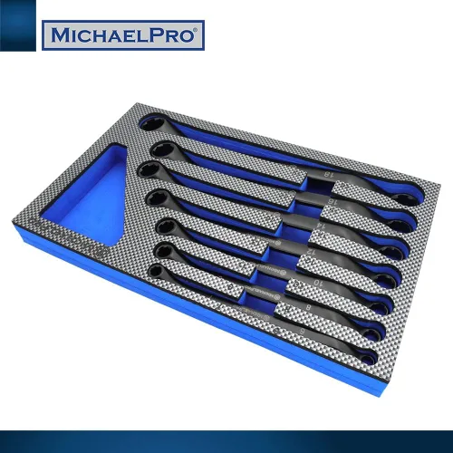 Miniatura 7 de MichaelPro Juego de Llaves Extractoras de Pernos de 7 Piezas, Llaves Desplazadas 45° Métricas 6-19mm, Extremo de Caja de 6 Puntos para Remoción