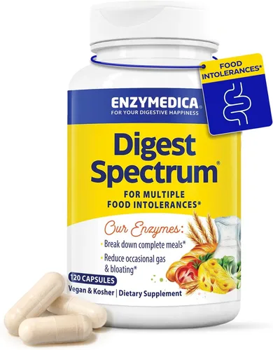 Miniatura 10 de Enzymedica Digest Spectrum - Suplemento dietético para el alivio digestivo de las intolerancias alimentarias, vegano, sin gluten, sin OMG