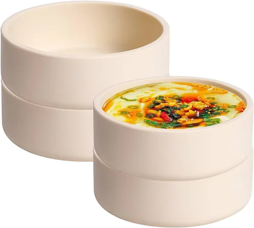 Miniatura 9 de Cocedor de Huevos de Silicona para Microondas, Paquete de 3 Moldes de Huevo para Freidora de Aire Fabricante de Eggwich, Tazas Individuales de Huevo