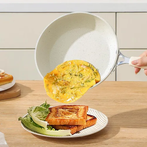Miniatura 2 de Mini sartén antiadherente para huevos, sartén para tortilla de 6.3 pulgadas, pequeña sartén antiadherente para huevos de una sola porción