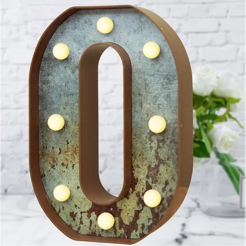 Miniatura 30 de Elnsivo - Letras con luces LED, efecto a hierro