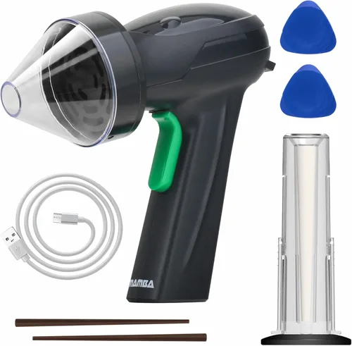 Miniatura 7 de Mamba Molinillo de especias eléctrico XL, recargable por USB, con una sola mano, para hierbas y especias con dientes de aluminio, molinillo