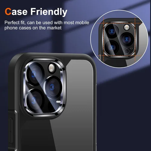 Miniatura 3 de UniqueMe - Protector de lente de cámara compatible con iPhone 13 Pro de 6.1 pulgadas / 13 Pro Max de 6.7 pulgadas, [compatible con fundas]