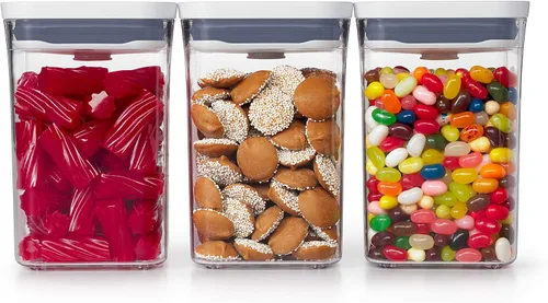 Miniatura 2 de OXO Good Grips - Juego de recipientes POP (3 piezas cuadradas pequeñas + 4 piezas Mini)