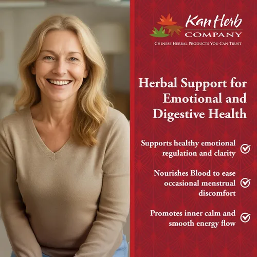 Miniatura 5 de Kan Herbs Company Relaxed Wanderer - Fórmula tradicional china de hierbas para apoyar el estado de ánimo, la digestión y el equilibrio menstrual