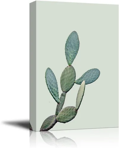 Miniatura 27 de wall26 Lienzo decorativo para pared, diseño de planta suculenta sobre fondo de estilo retro, arte moderno para el hogar, listo para colgar, 12.0 x