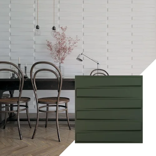 Miniatura 26 de Ekena Millwork 19 5/8 pulgadas de ancho x 19 5/8 pulgadas de alto, Keyes EnduraWall decorativo 3D, laguna satinada (cubre 2.67 pies cuadrados).