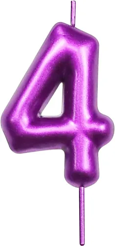 Miniatura 188 de DERVENTA Vela con números de 2.36 pulgadas, decoración perfecta para cumpleaños, brunch, postre, pastel, 1 pieza (número 0 rosa)