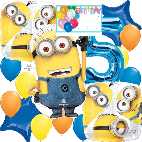 Suministros de fiesta de cumpleaños para decoración de ramo de globos de aluminio, multicolor, accesorio de fiesta, para 5 cumpleaños