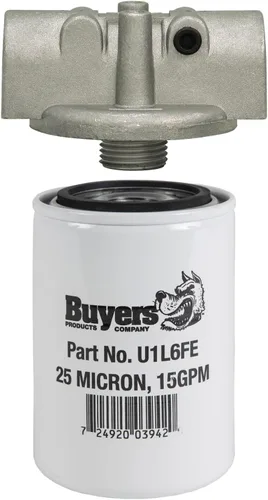 Miniatura 4 de Buyers Products HFA11025 – ensamblaje de filtro (ensamble de filtro 10 micras 25 psi con bypass)