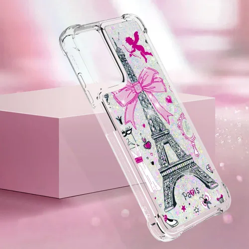 Miniatura 4 de Funda delgada para Redmi Note 12s 4G, efecto de arena movediza líquida con purpurina, silicona suave TPU a la moda, funda con cuatro esquinas